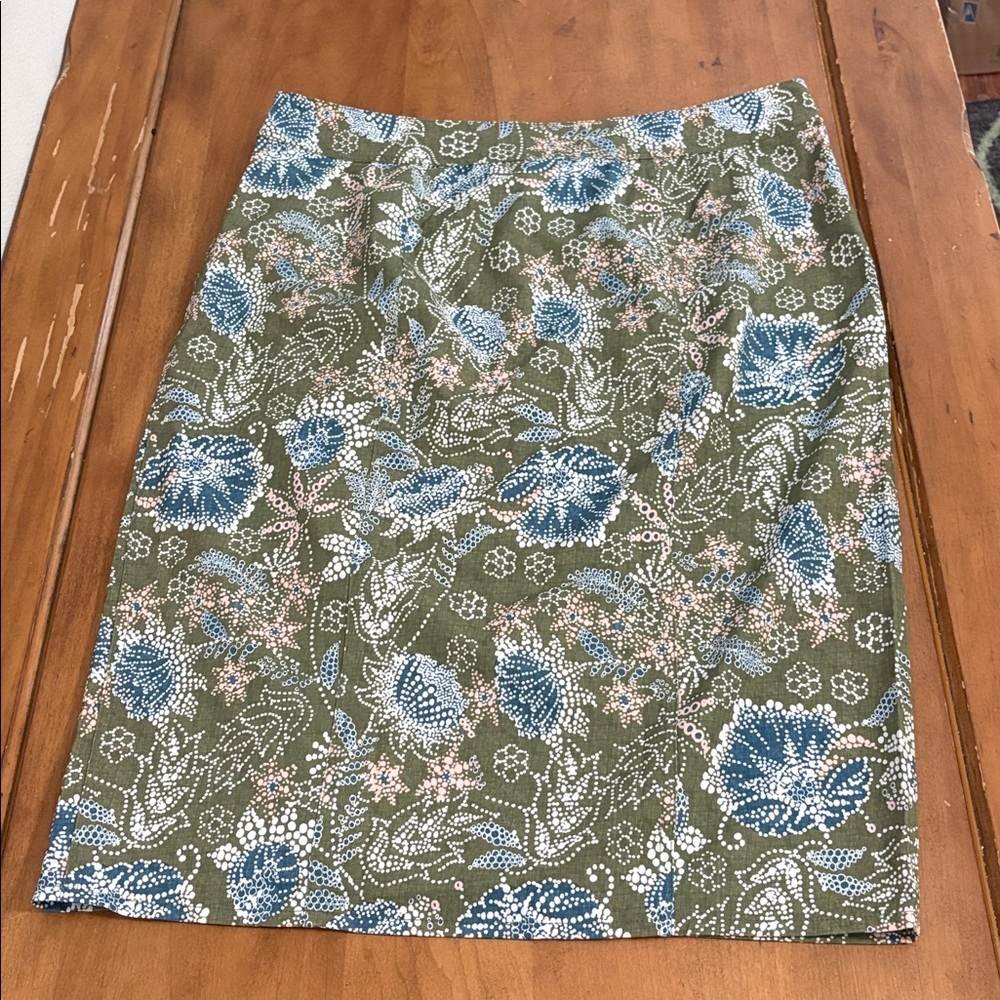 Ripskirt Hawaii Olive Floral Wrap Skirt Size Large - Picture 11 of 11